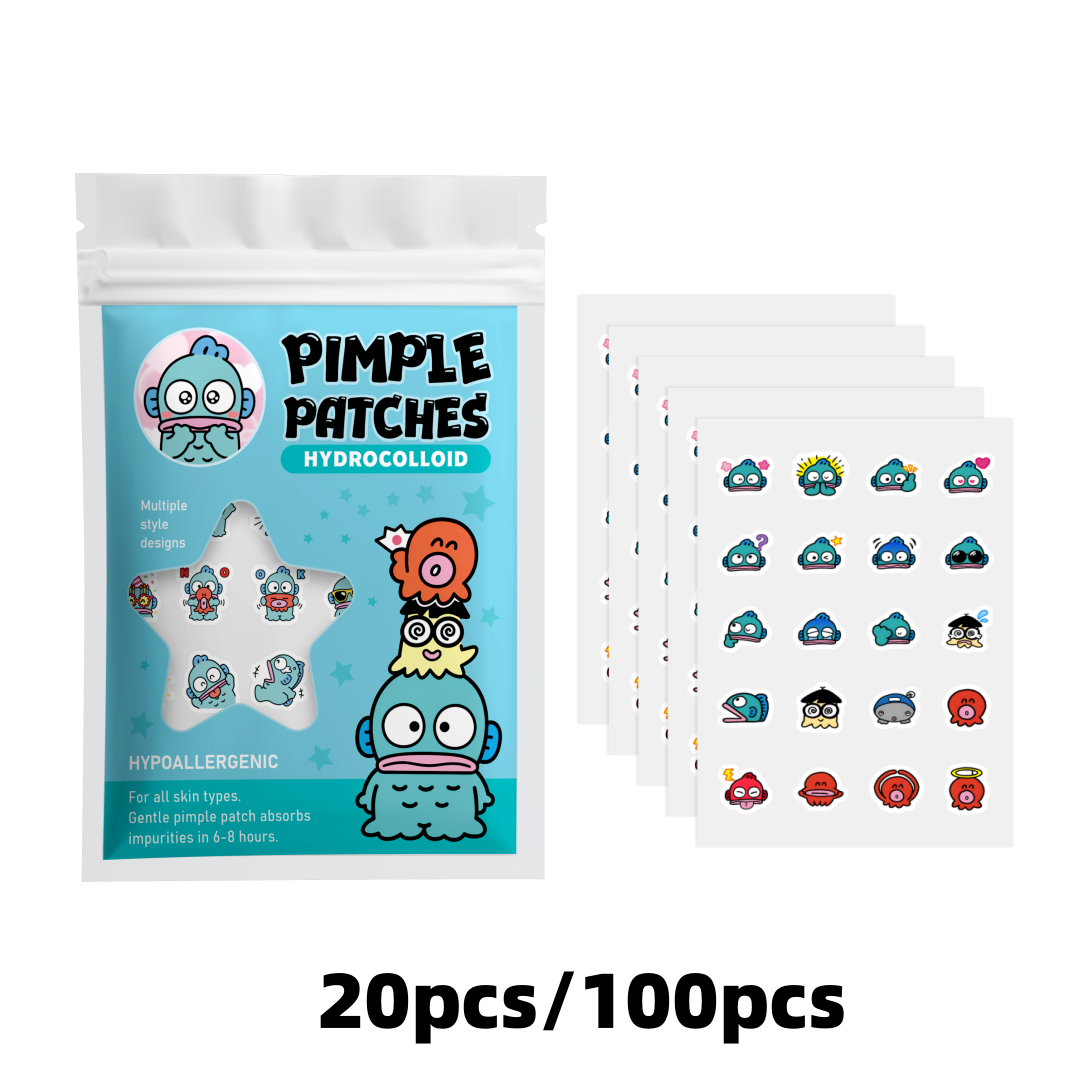 Face Moisturizer - 100/20PCS Cute Clownfish Hydrocolloid Pimple Patches,