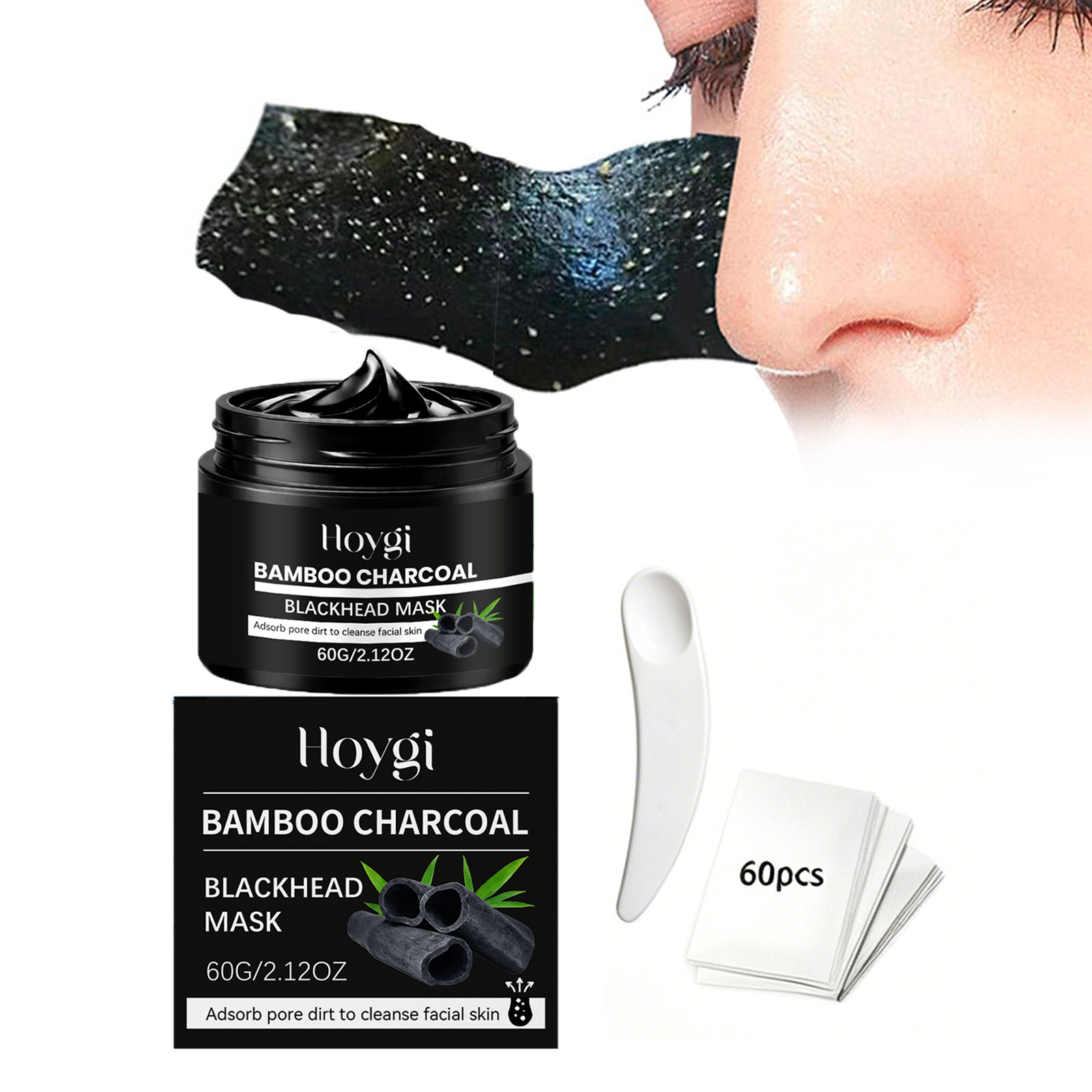 Face Mask Skincare - Bamboo Charcoal Blackhead Mask Peel Off