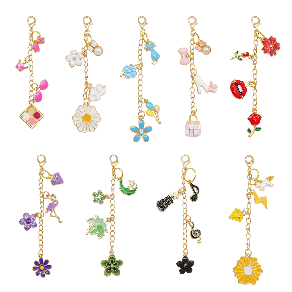Lip Balm - 6/9Pcs Cute Lip Balm Charms Keychain