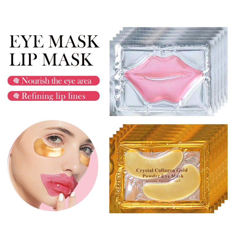 10/20pcs Golden Crystal Collag - Face Mask Skincare 评论和价格