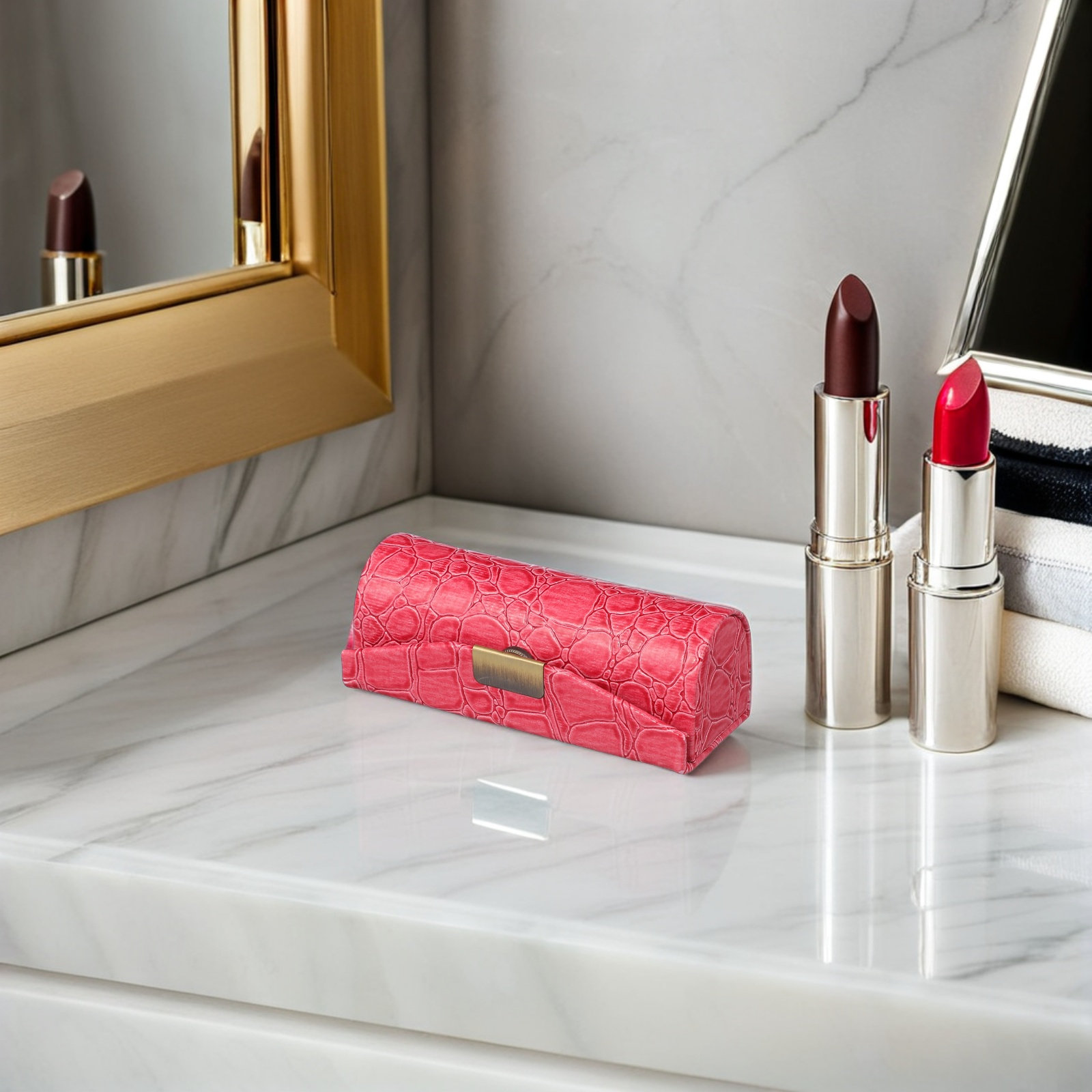 Lipstick Case PU Material Deco - Lip Balm 评论和价格