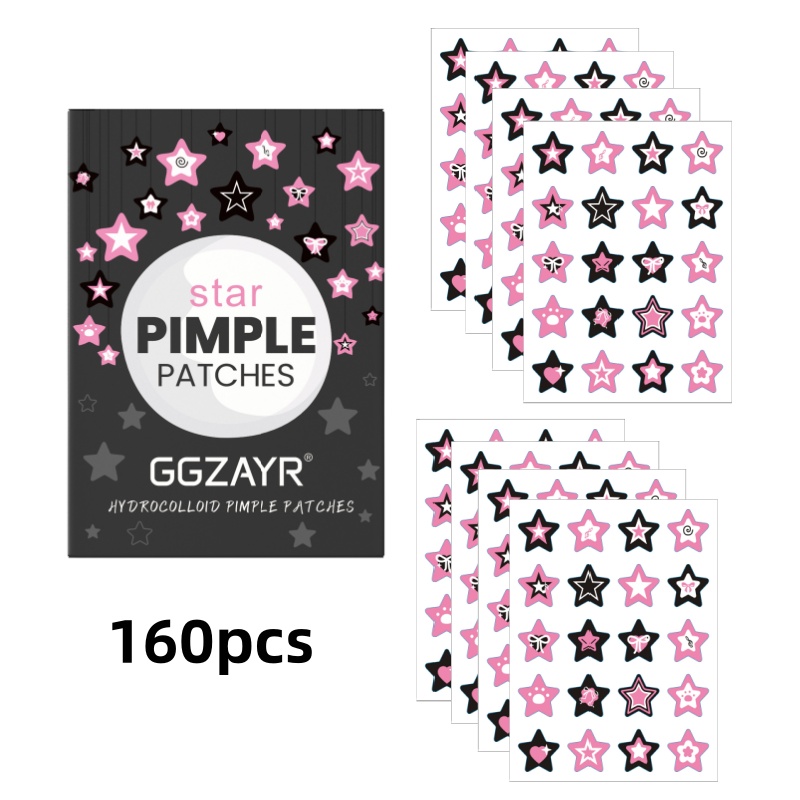 80/160pcs Star Acne Patch Set  - Face Moisturizer 评论和价格