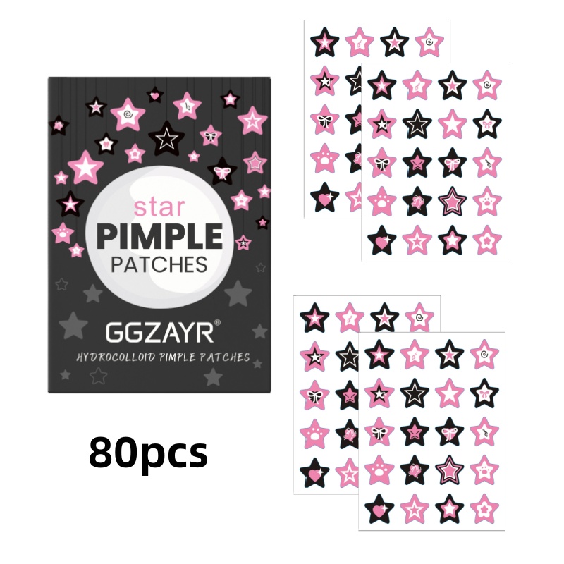 80/160pcs Star Acne Patch Set  - Face Moisturizer 评论和价格