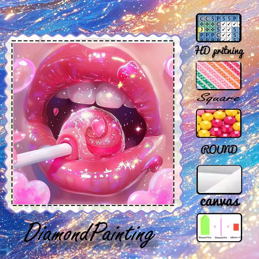 1 piece - 5D-DIY - Flocking cl - Lip Balm 评论和价格