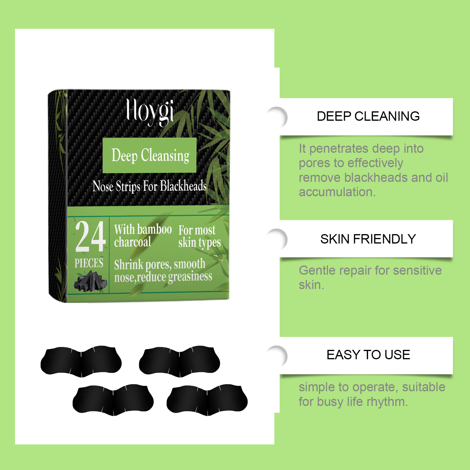 Bamboo Charcoal Nose Strips fo - Cleanser Face 评论和价格