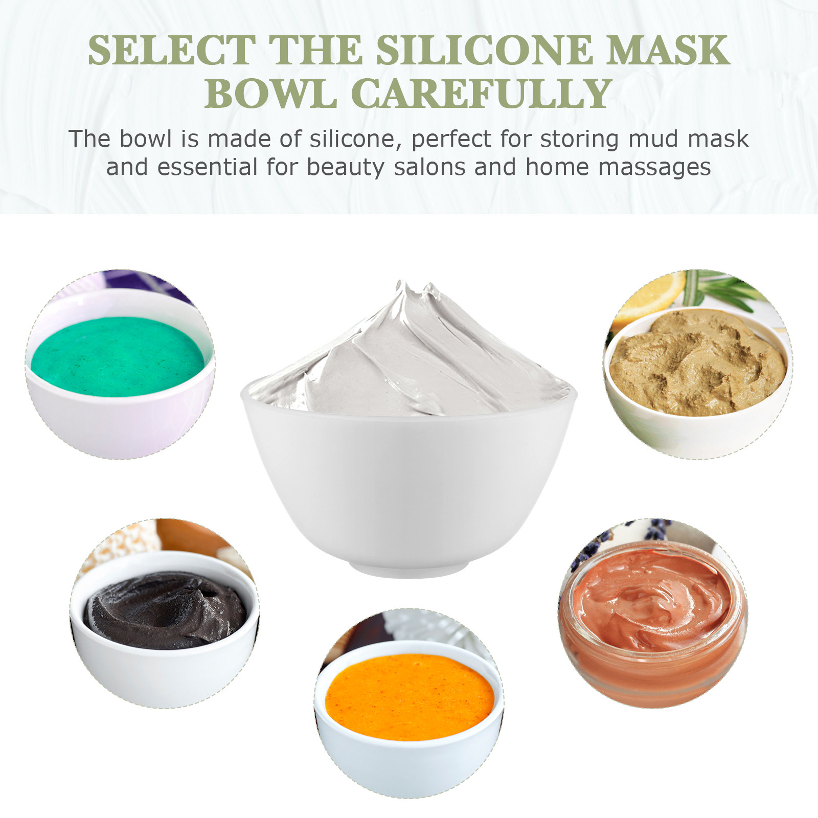 3Pcs Silicone Mask Bowls Small - Body Lotion 评论和价格