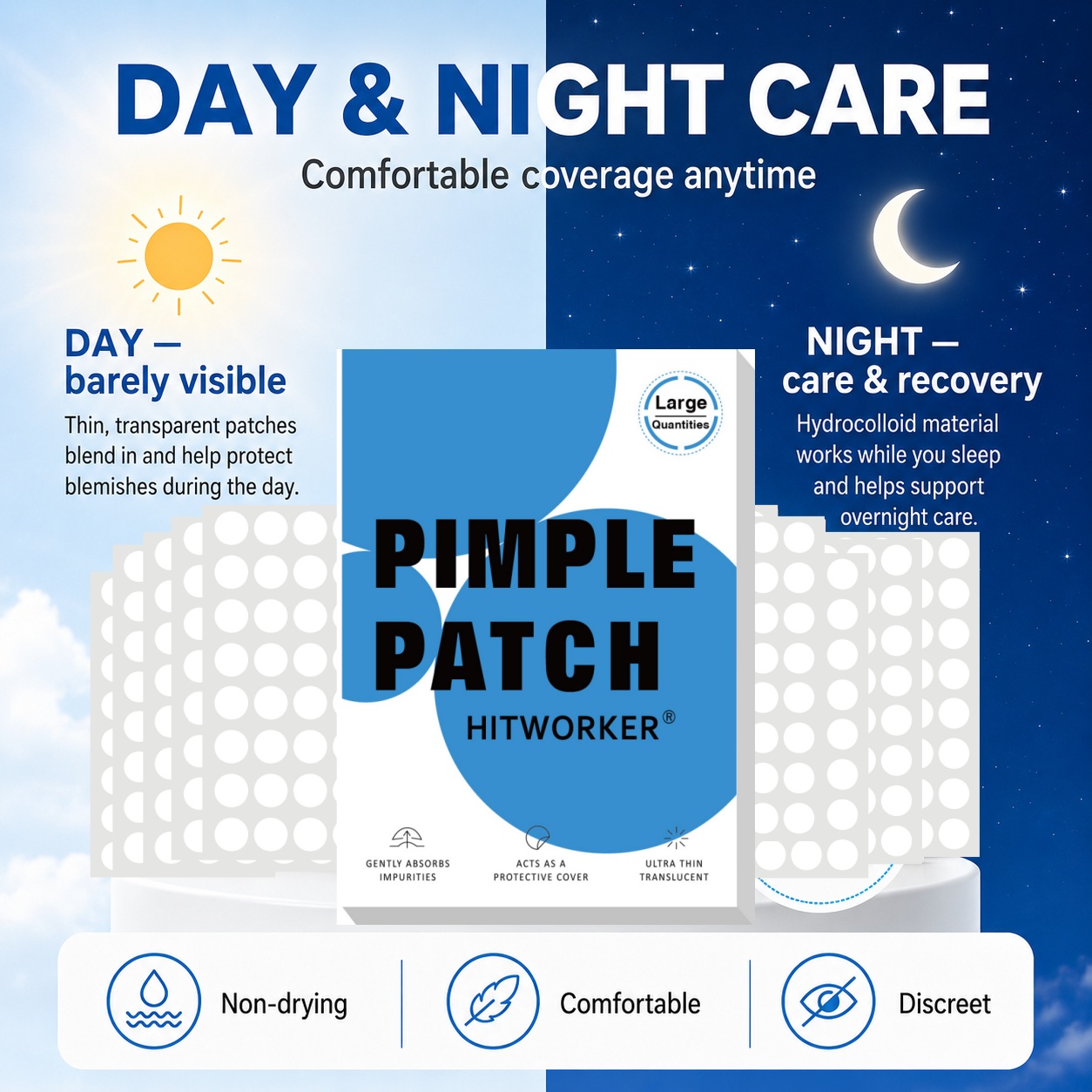 800Pcs Hydrocolloid Acne Pimpl - Skincare China 评论和价格