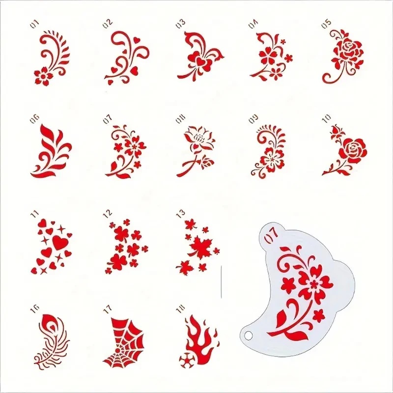 16 Reusable Face Painting Temp - Cleanser Face 评论和价格